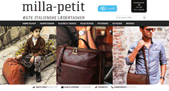 Desktop Screenshot of milla-petit.dk