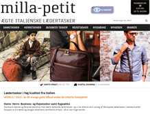 Tablet Screenshot of milla-petit.dk